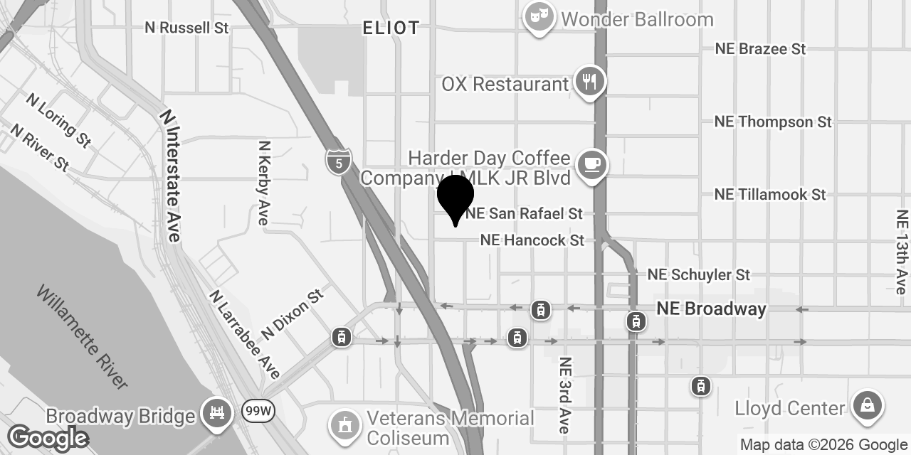 Map to Portland Institute for Contemporary Art